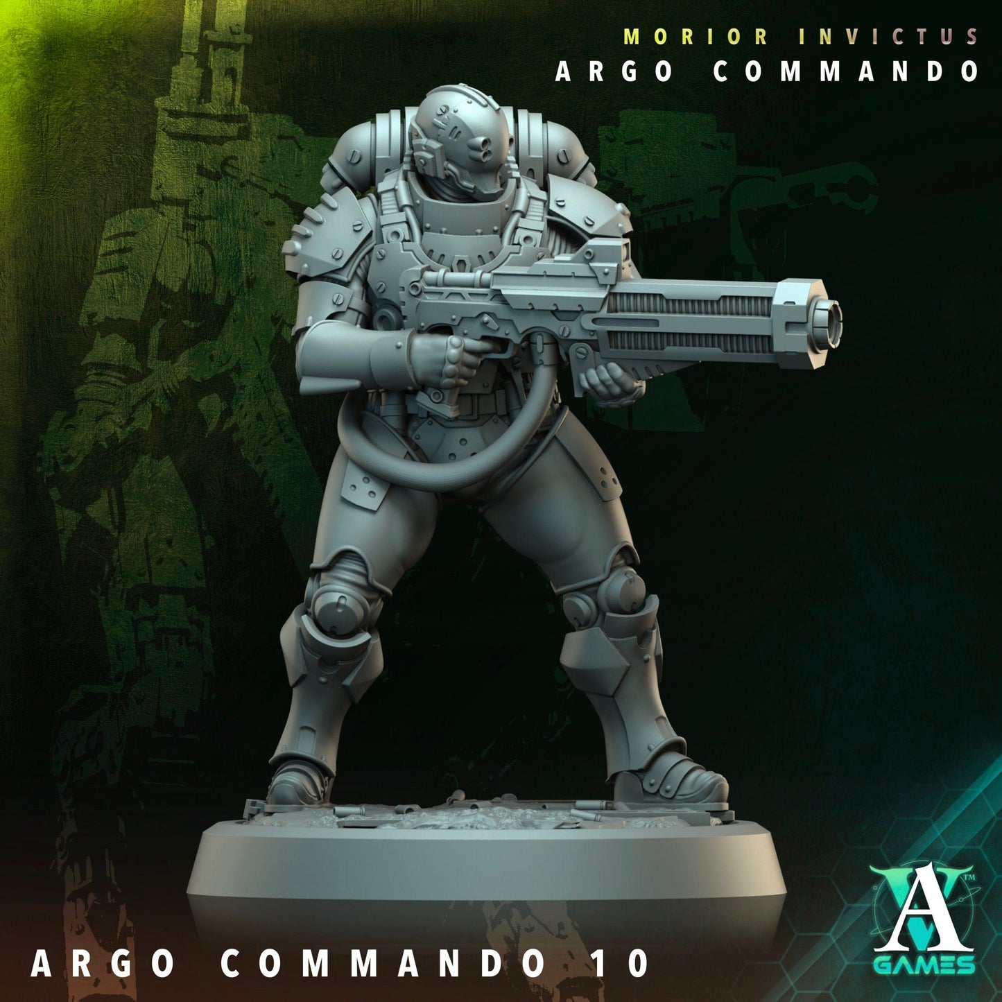 3D Printed Archvillain Games Argo Commando Morior Invictus Argo Commando 28 32mm D&D - 3D Printing Boss 