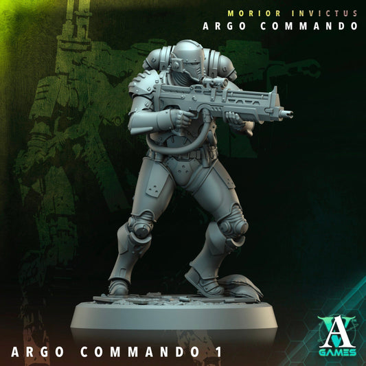 3D Printed Archvillain Games Argo Commando Morior Invictus Argo Commando 28 32mm D&D - 3D Printing Boss 