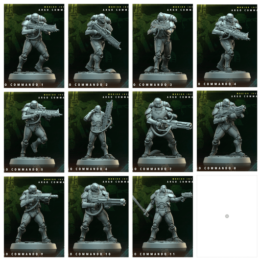 3D Printed Archvillain Games Argo Commando Morior Invictus Argo Commando 28 32mm D&D - 3D Printing Boss 