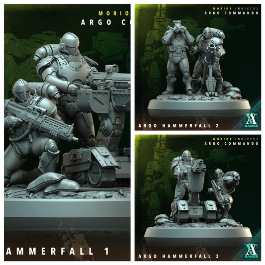 3D Printed Archvillain Games Argo Hammerfall Morior Invictus Argo Commando 28 32mm D&D - 3D Printing Boss 