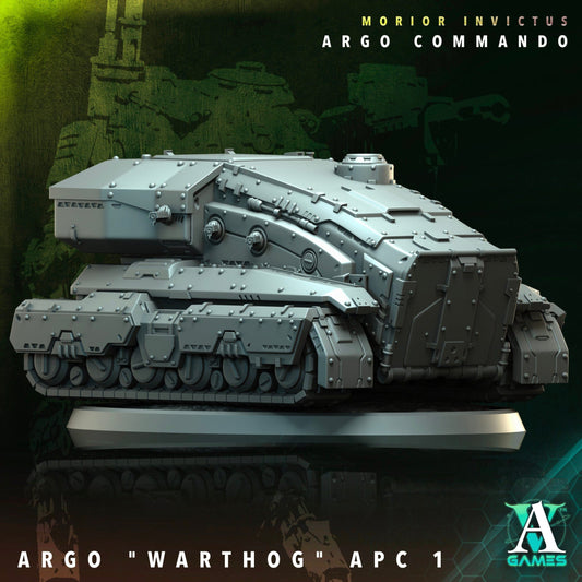 3D Printed Archvillain Games Argo Warthog APC Morior Invictus Argo Commando 28 32mm D&D - 3D Printing Boss 