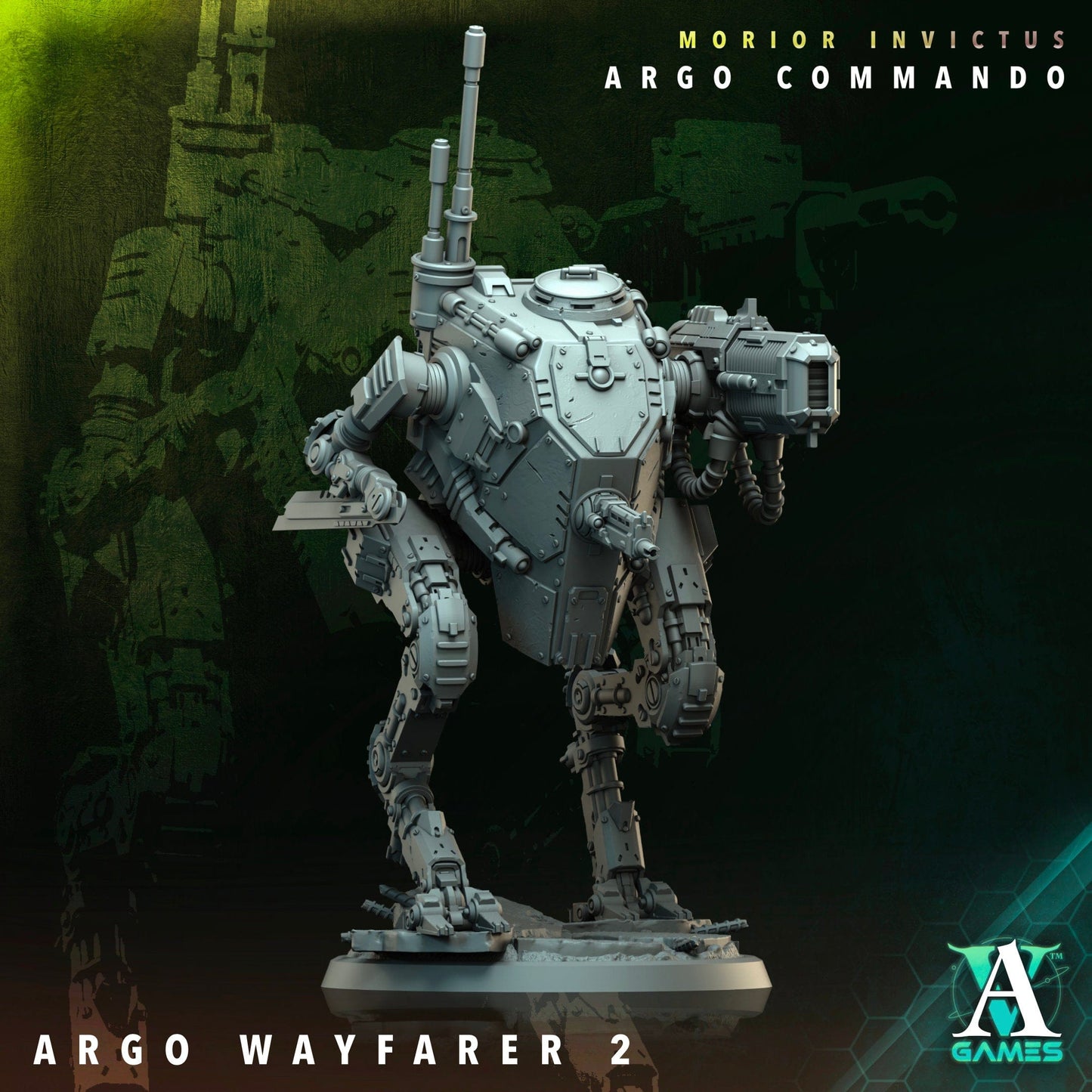 3D Printed Archvillain Games Argo Wayfarer Morior Invictus Argo Commando 28 32mm D&D - 3D Printing Boss 