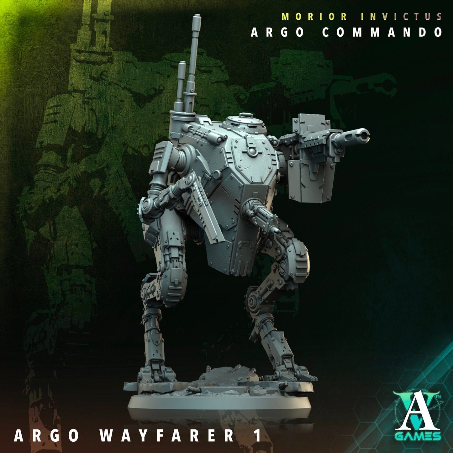3D Printed Archvillain Games Argo Wayfarer Morior Invictus Argo Commando 28 32mm D&D - 3D Printing Boss 