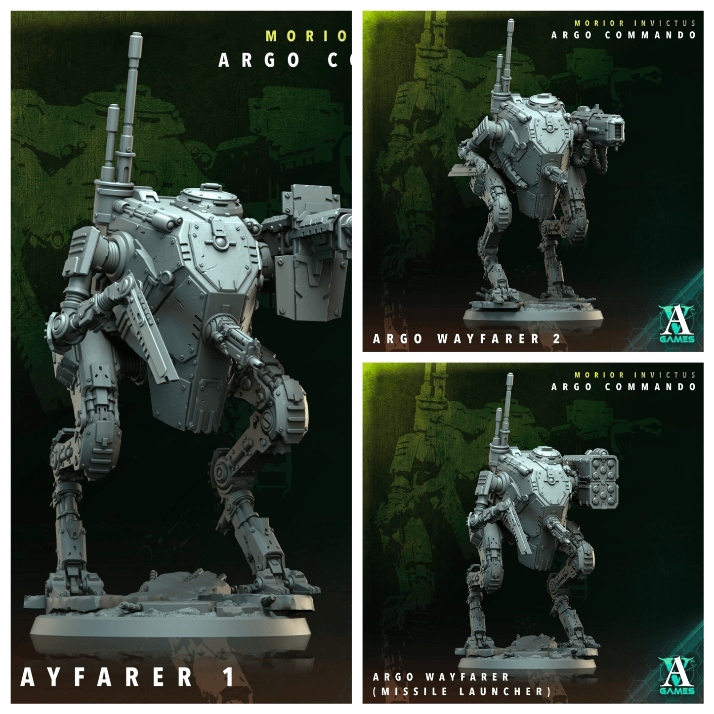 3D Printed Archvillain Games Argo Wayfarer Morior Invictus Argo Commando 28 32mm D&D - 3D Printing Boss 