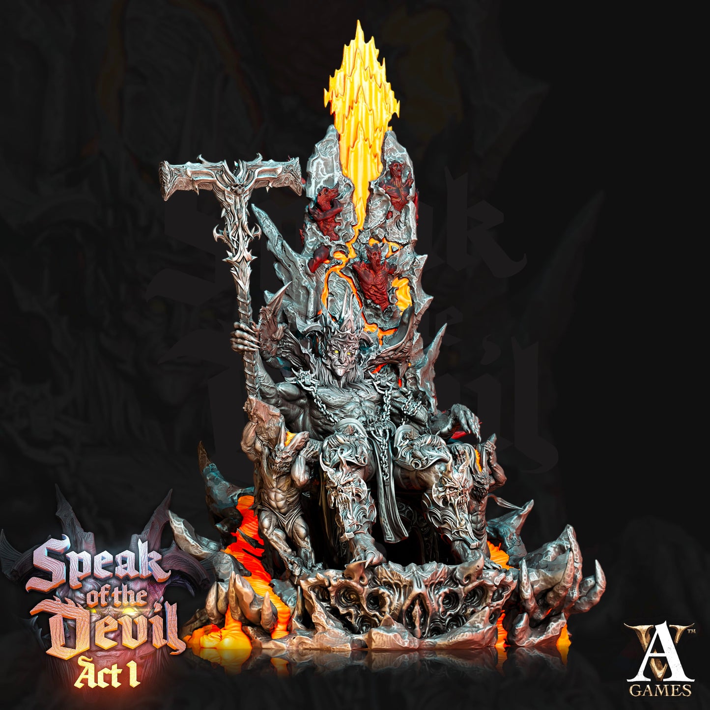 3D Printed Archvillain Games Asmodeus Speak of the Devil Act I 28 32mm D&D - 3D Printing Boss 