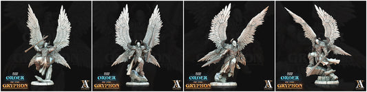 3D Printed Archvillain Games Astral Court Order of the Gryphon - Justiciar Angels Male 28mm 32mm D&D - 3D Printing Boss 