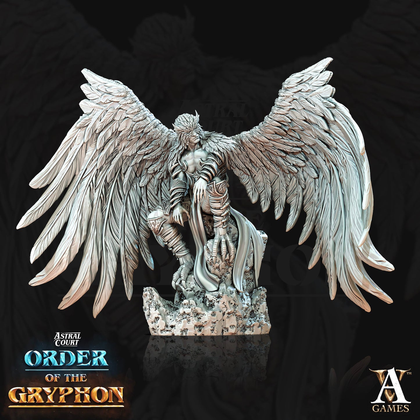 3D Printed Archvillain Games Astral Court Order of the Gryphon - Ucelot Skywardens 28mm 32mm D&D - 3D Printing Boss 