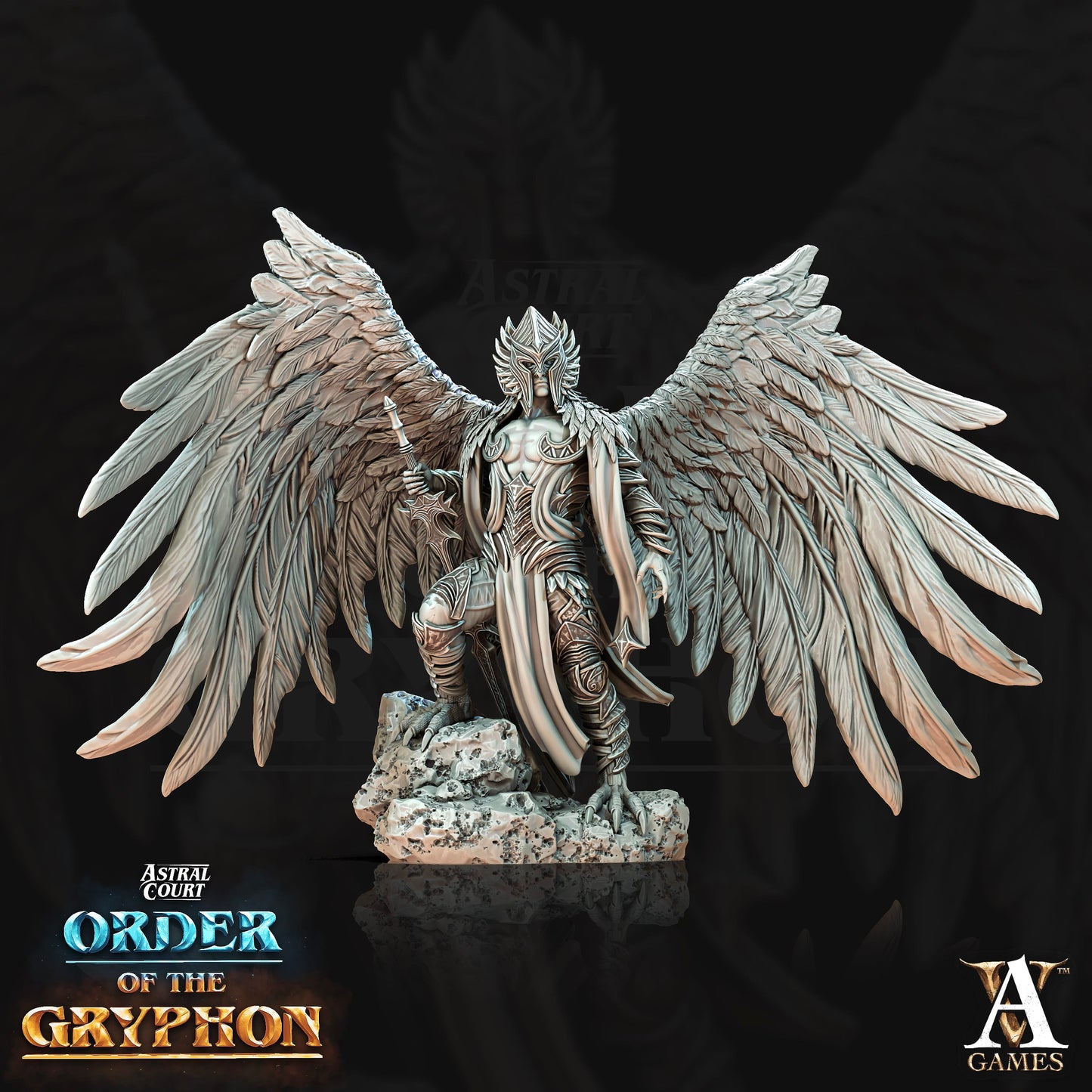 3D Printed Archvillain Games Astral Court Order of the Gryphon - Ucelot Skywardens 28mm 32mm D&D - 3D Printing Boss 