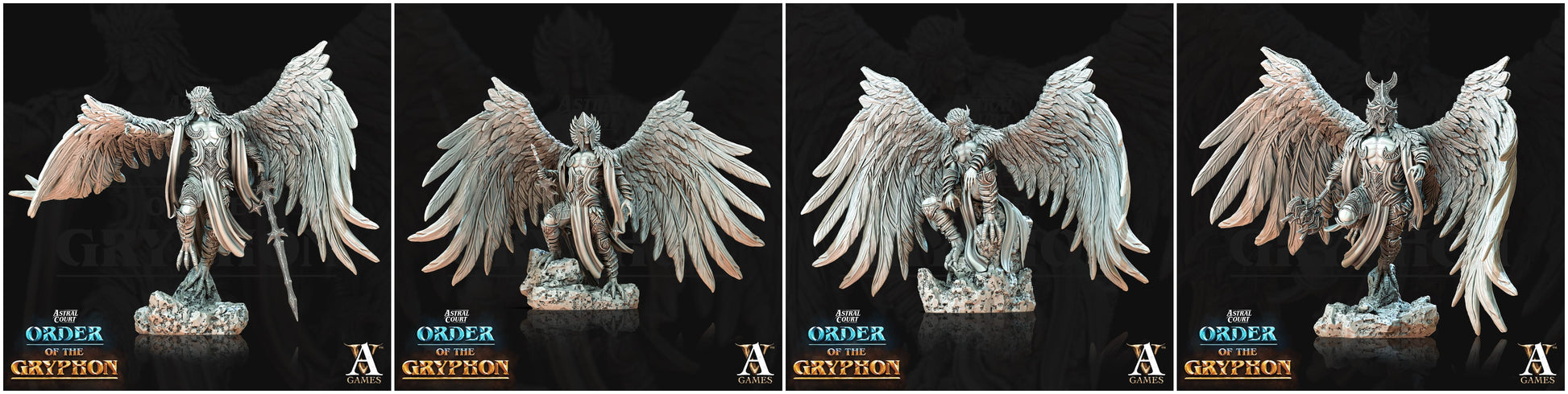 3D Printed Archvillain Games Astral Court Order of the Gryphon - Ucelot Skywardens 28mm 32mm D&D - 3D Printing Boss 