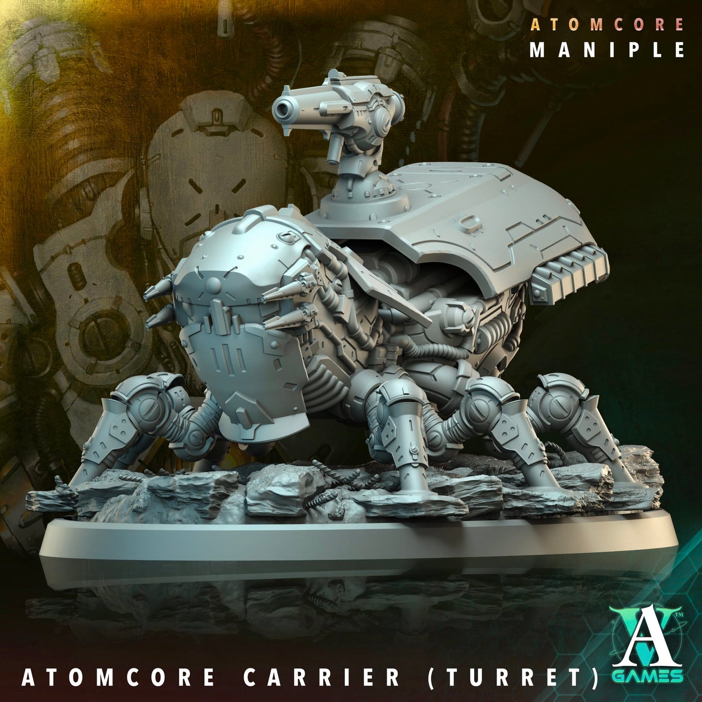 3D Printed Archvillain Games Atomcore Carrier Atomcore Maniple 28 32mm D&D - 3D Printing Boss 