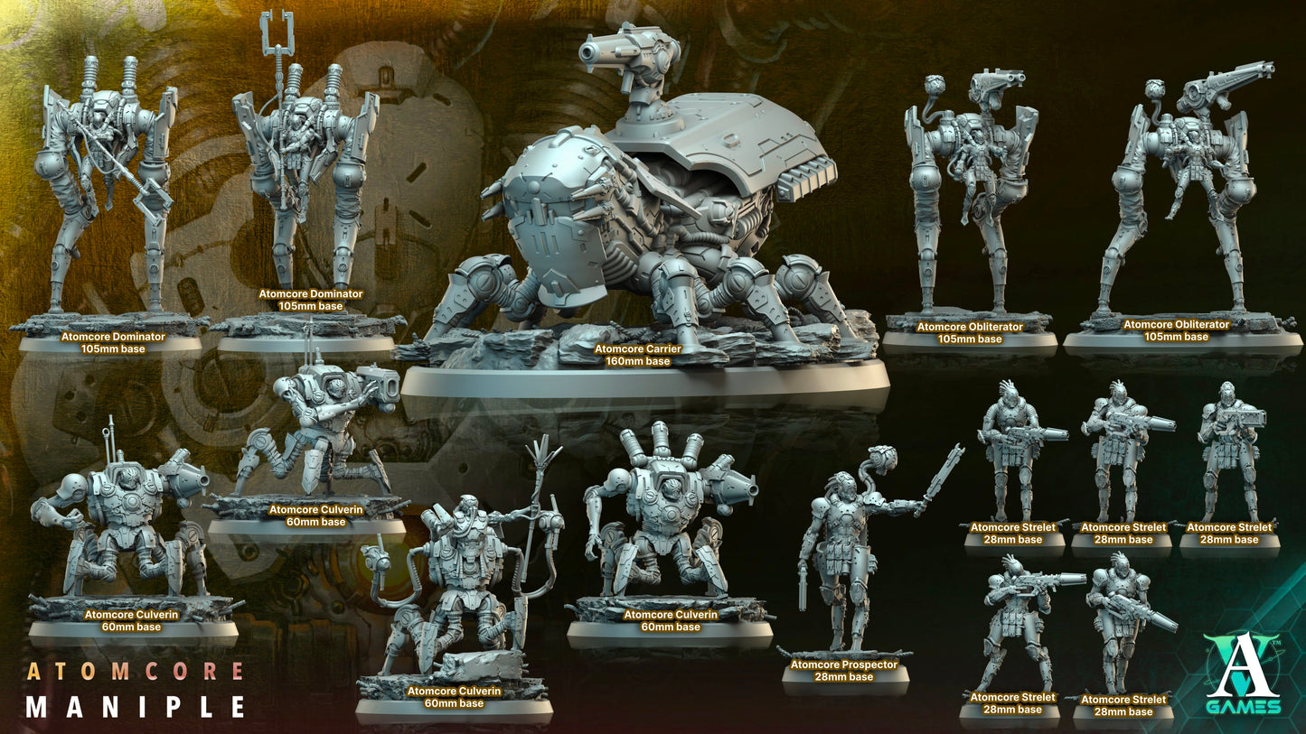 3D Printed Archvillain Games Atomcore Carrier Atomcore Maniple 28 32mm D&D - 3D Printing Boss 
