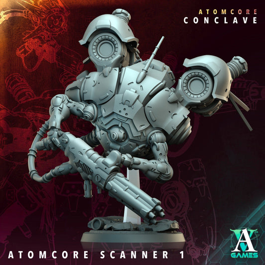 3D Printed Archvillain Games Atomcore Scanner Atomcore - Conclave 28 32mm D&D - 3D Printing Boss 