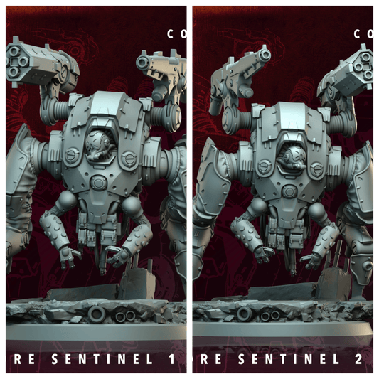 3D Printed Archvillain Games Atomcore Sentinel Atomcore - Conclave 28 32mm D&D - 3D Printing Boss 