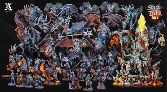 3D Printed Archvillain Games Azael Pit Lord Bust Speak of the Devil Act I 28 32mm D&D - 3D Printing Boss 