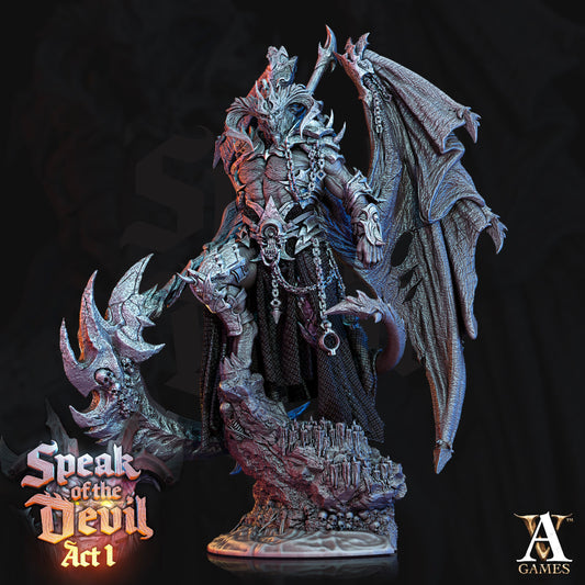 3D Printed Archvillain Games Azael Pit Lord Speak of the Devil Act I 28 32mm D&D - 3D Printing Boss 