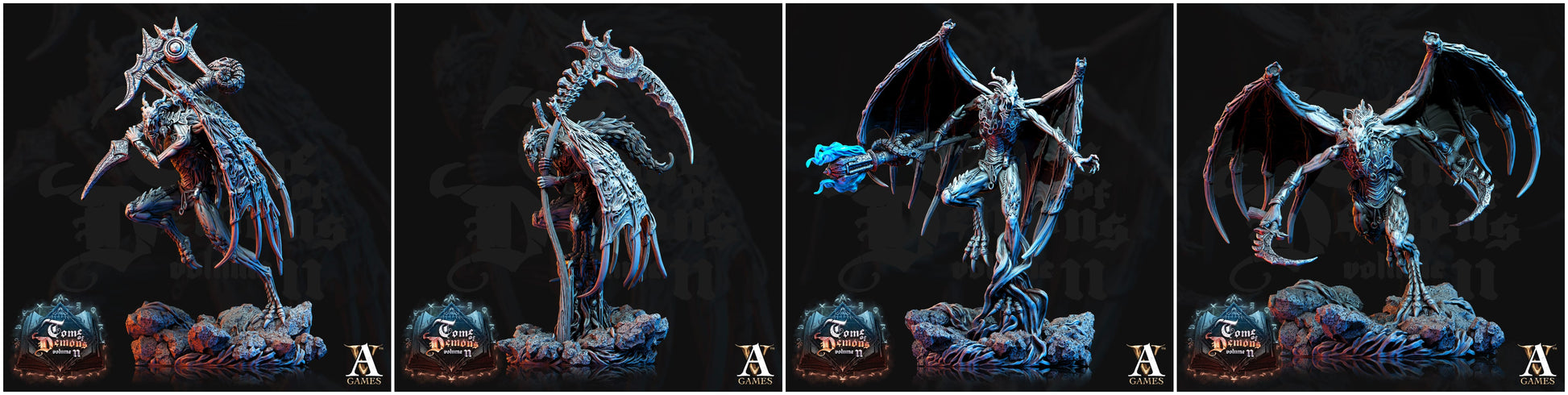 3D Printed Archvillain Games Bane Demons Tome of Demons Vol. II 28 32mm D&D - 3D Printing Boss 