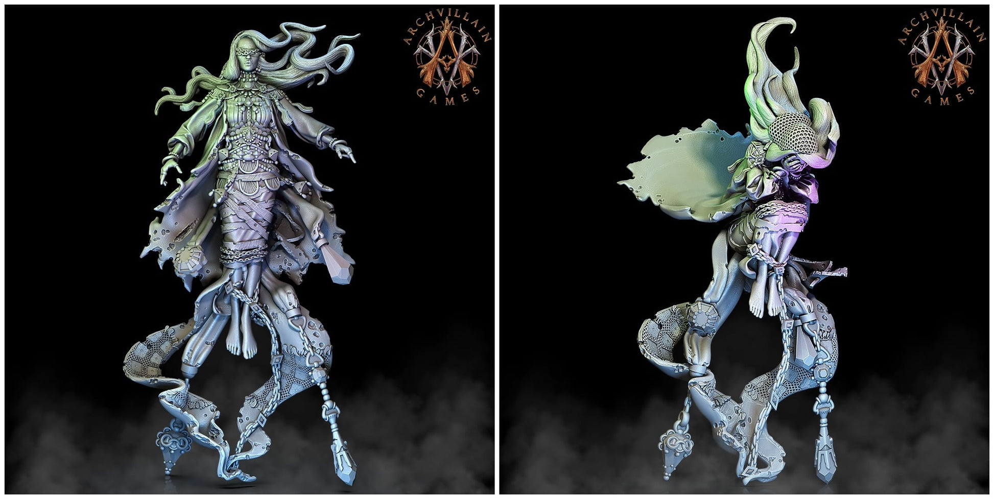 3D Printed Archvillain Games Baron's Mistresses The Sorrowsown 28 32mm D&D - 3D Printing Boss 