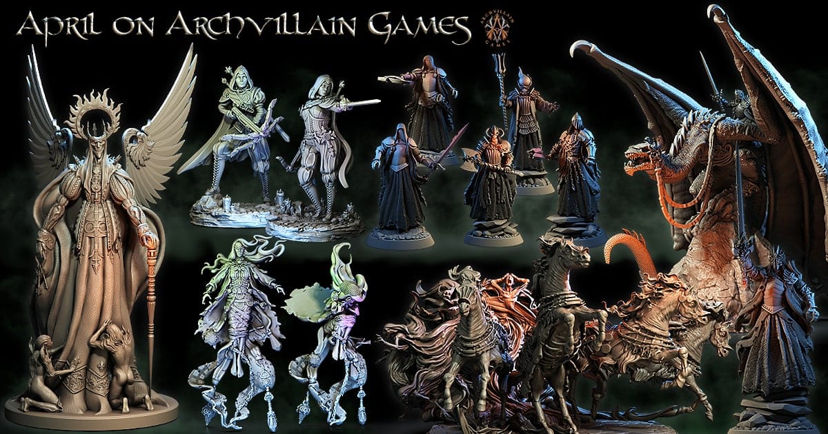 3D Printed Archvillain Games Baron's Mistresses The Sorrowsown 28 32mm D&D - 3D Printing Boss 