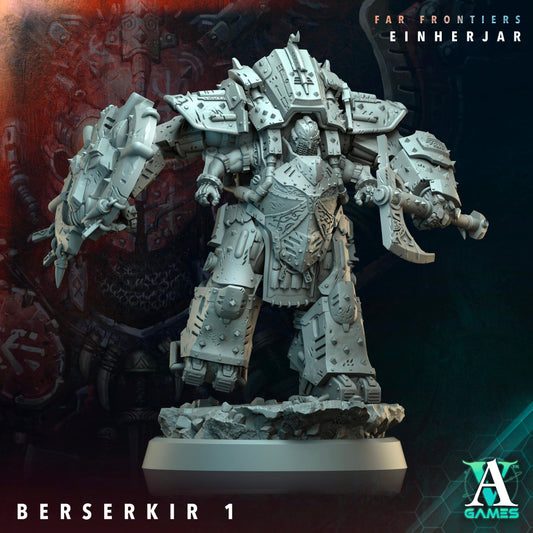 3D Printed Archvillain Games Berserkir Far Frontiers Einherjar 28 32mm D&D - 3D Printing Boss 