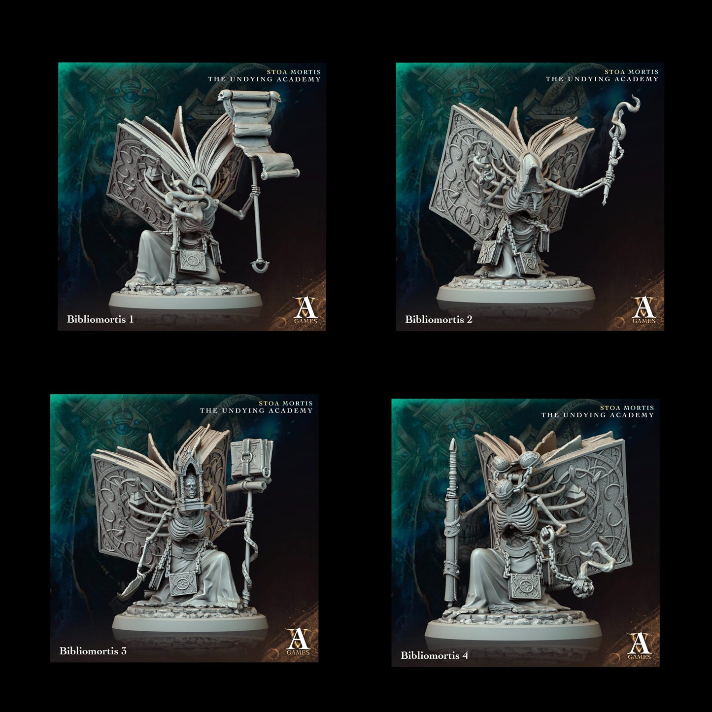 3D Printed Archvillain Games Bibliomortis Stoa Mortis The Undying Academy 28 32mm D&D - 3D Printing Boss 
