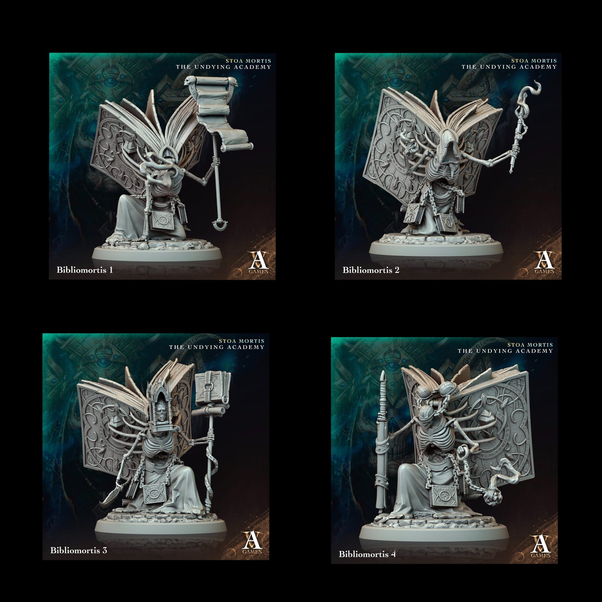 3D Printed Archvillain Games Bibliomortis Stoa Mortis The Undying Academy 28 32mm D&D - 3D Printing Boss 