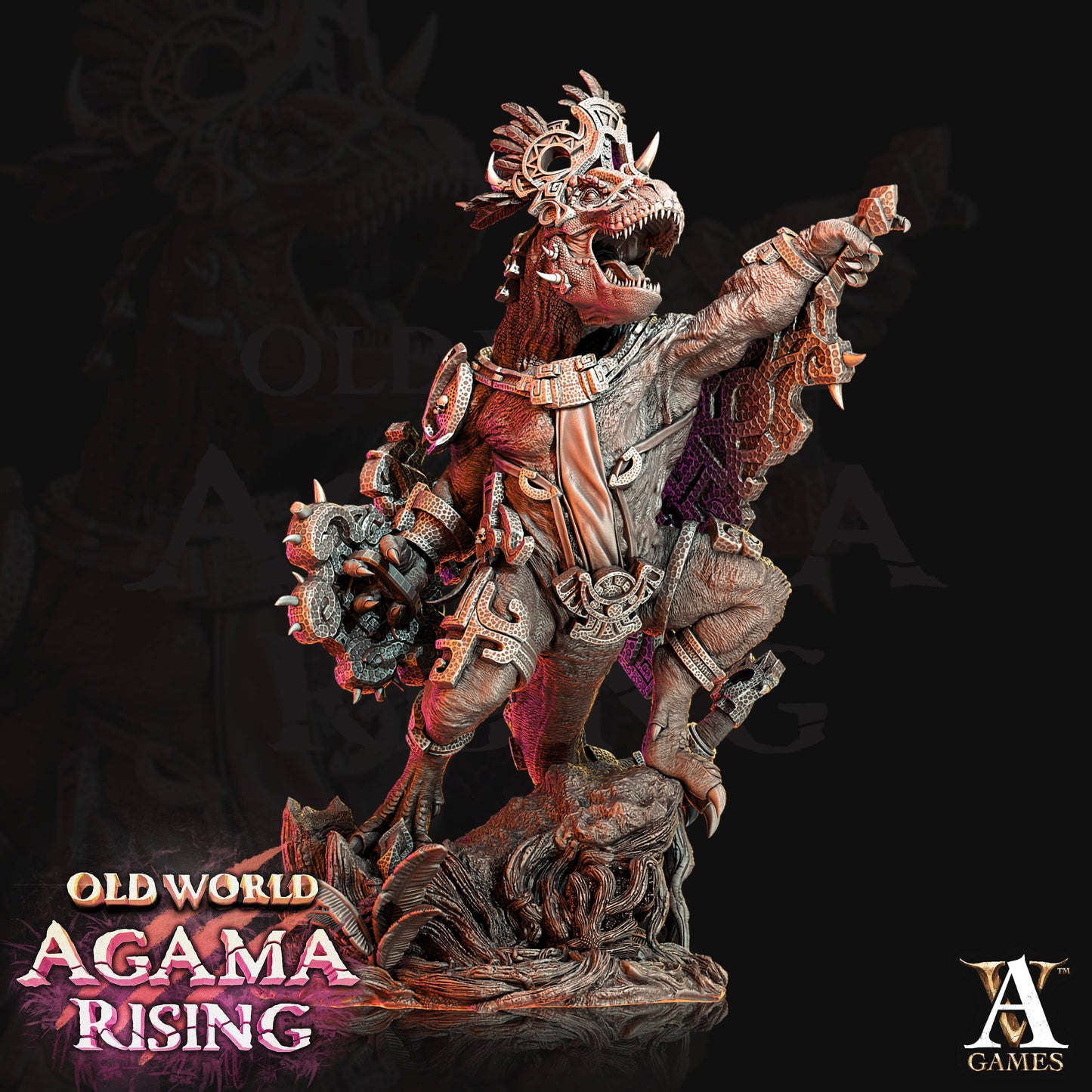3D Printed Archvillain Games Blessed Claws of Ziskal Old World Agama Rising 28 32mm D&D - 3D Printing Boss 