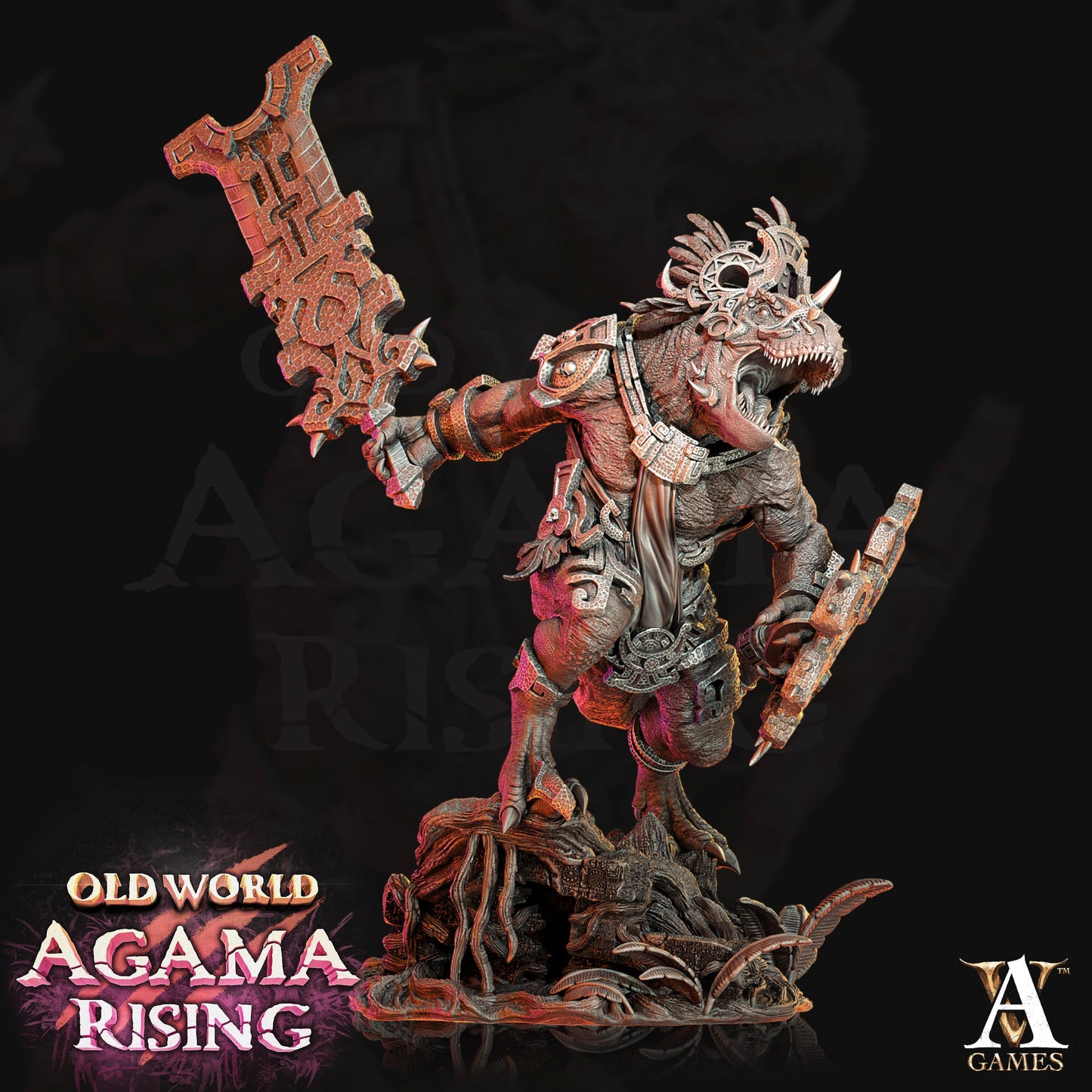 3D Printed Archvillain Games Blessed Claws of Ziskal Old World Agama Rising 28 32mm D&D - 3D Printing Boss 