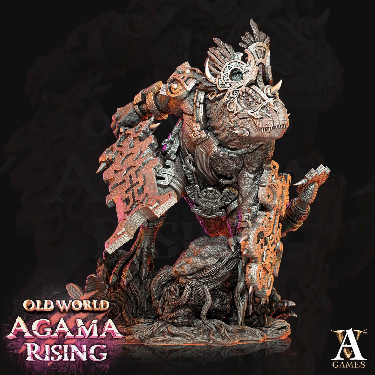 3D Printed Archvillain Games Blessed Claws of Ziskal Old World Agama Rising 28 32mm D&D - 3D Printing Boss 