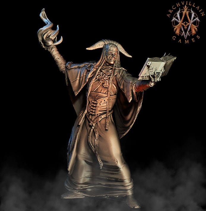 3D Printed Archvillain Games Blindrune Cult 28 32mm D&D - 3D Printing Boss 