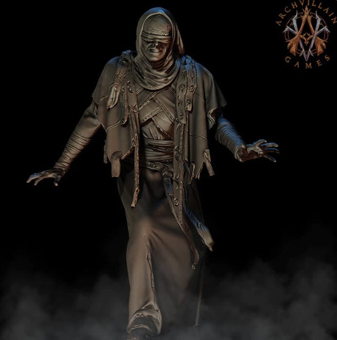 3D Printed Archvillain Games Blindrune Cult 28 32mm D&D - 3D Printing Boss 
