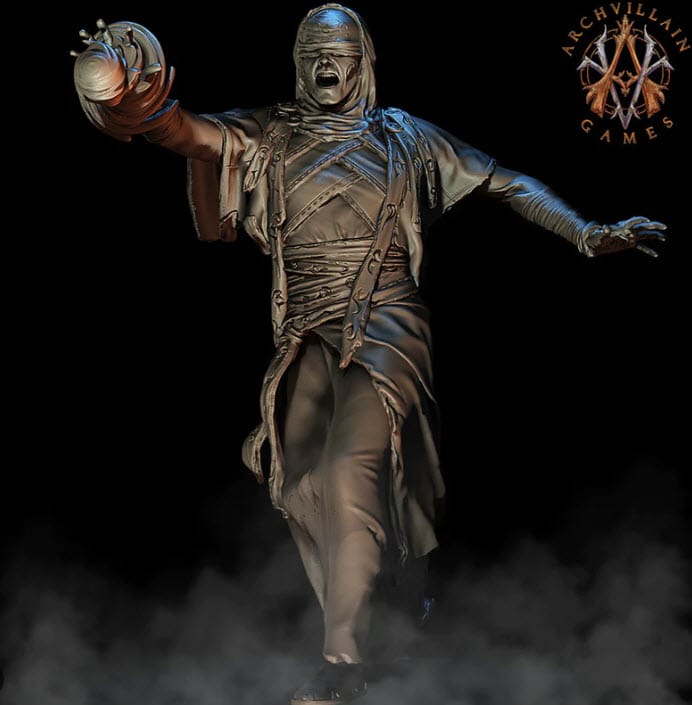 3D Printed Archvillain Games Blindrune Cult 28 32mm D&D - 3D Printing Boss 