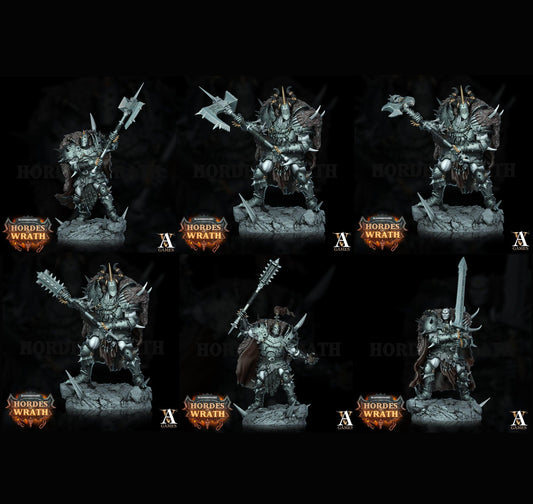 3D Printed Archvillain Games Bloodbringers - Hordes of Wrath Blessed Champions of Gorkal 28 32mm D&D - 3D Printing Boss 