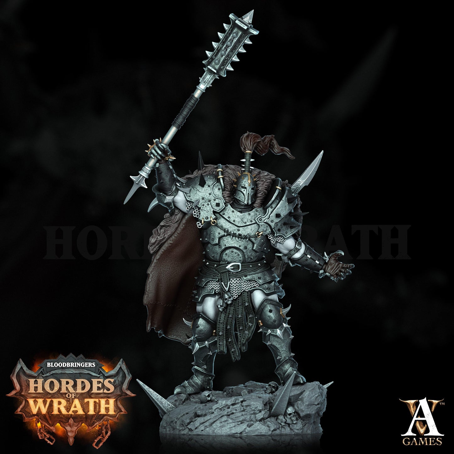 3D Printed Archvillain Games Bloodbringers - Hordes of Wrath Blessed Champions of Gorkal 28 32mm D&D - 3D Printing Boss 