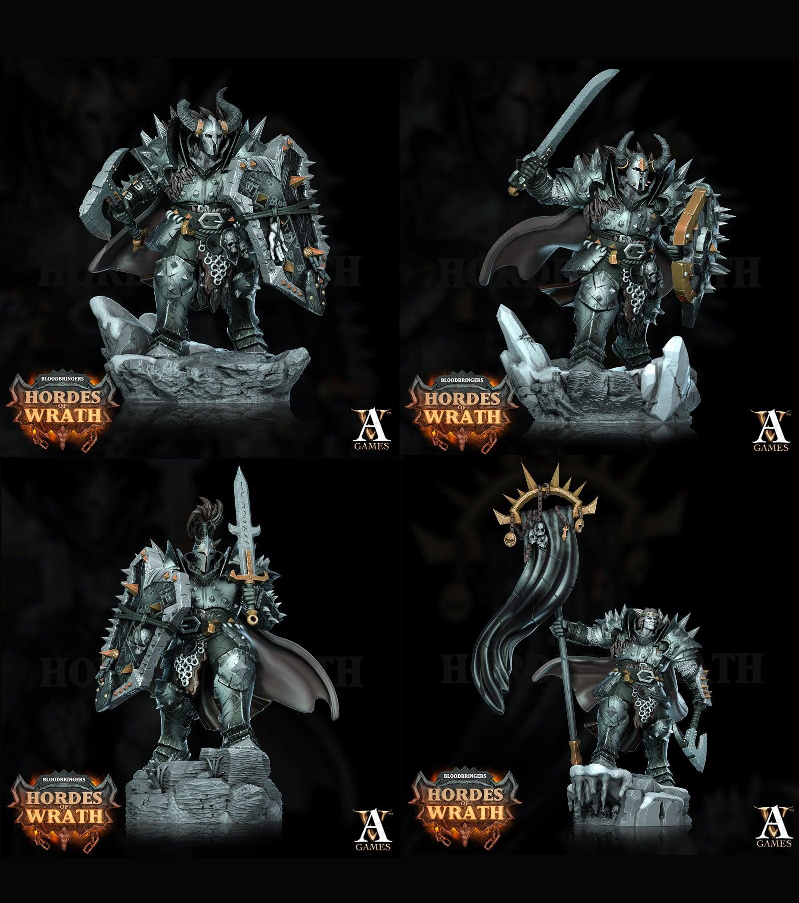 3D Printed Archvillain Games Bloodbringers - Hordes of Wrath Gorkal Wrathenites 28 32mm D&D - 3D Printing Boss 