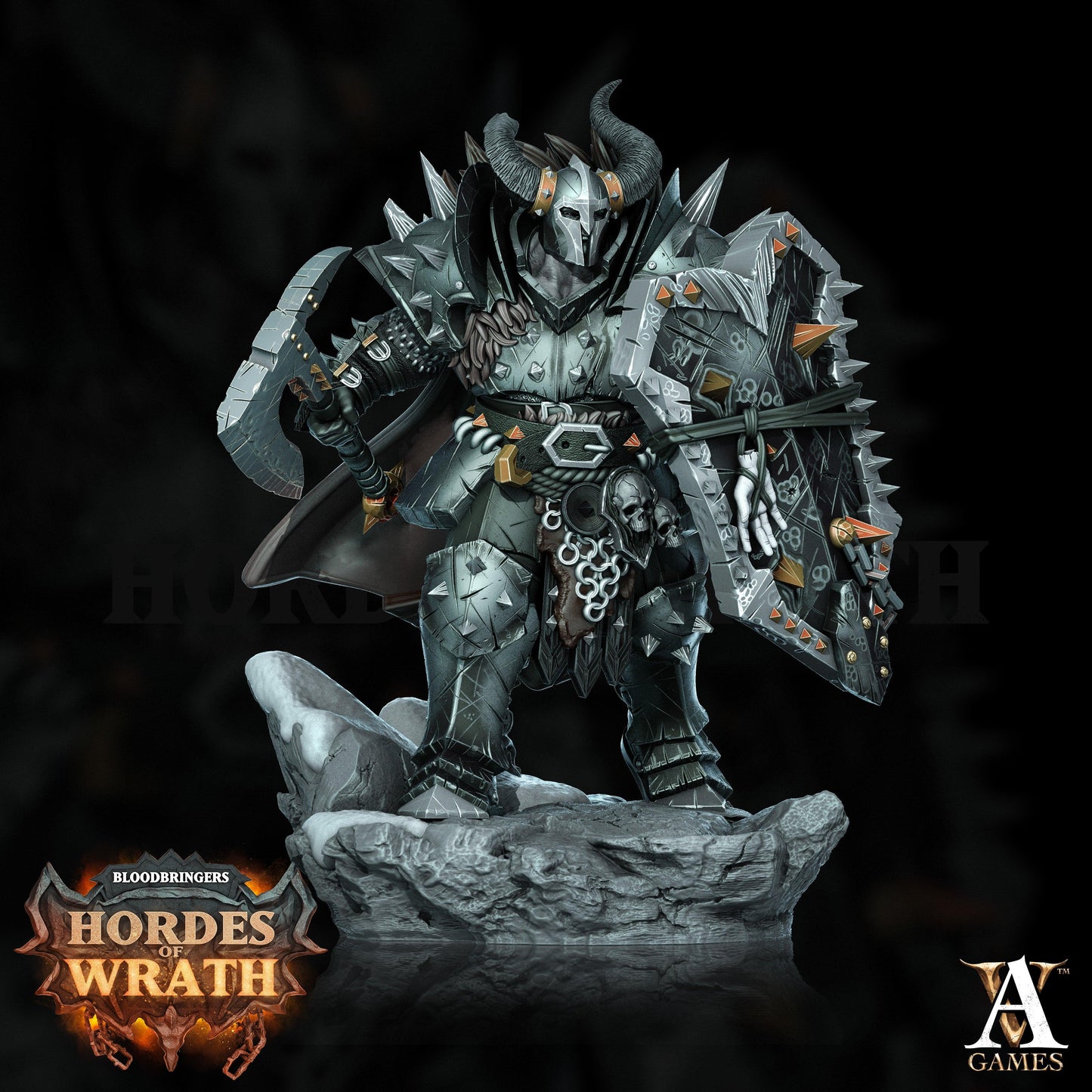 3D Printed Archvillain Games Bloodbringers - Hordes of Wrath Gorkal Wrathenites 28 32mm D&D - 3D Printing Boss 