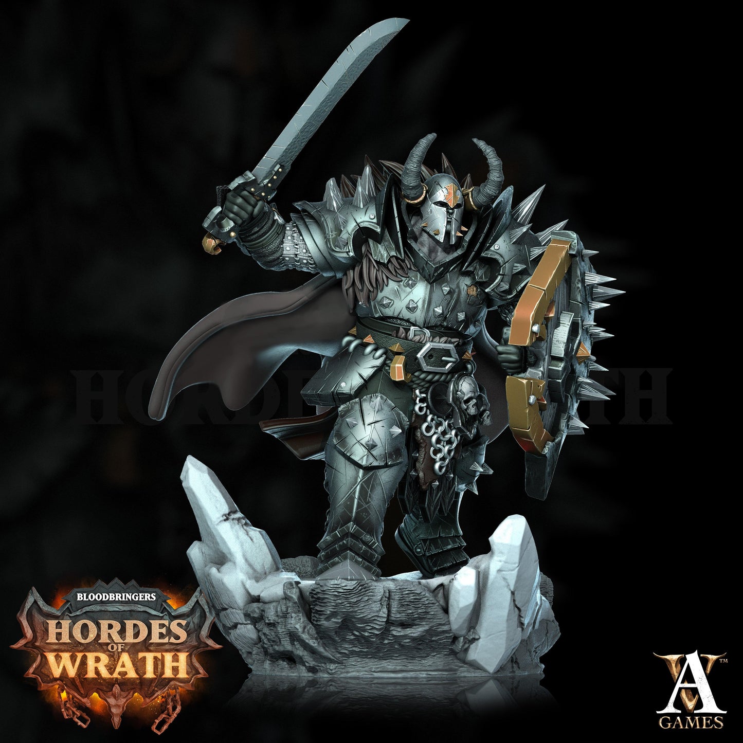 3D Printed Archvillain Games Bloodbringers - Hordes of Wrath Gorkal Wrathenites 28 32mm D&D - 3D Printing Boss 