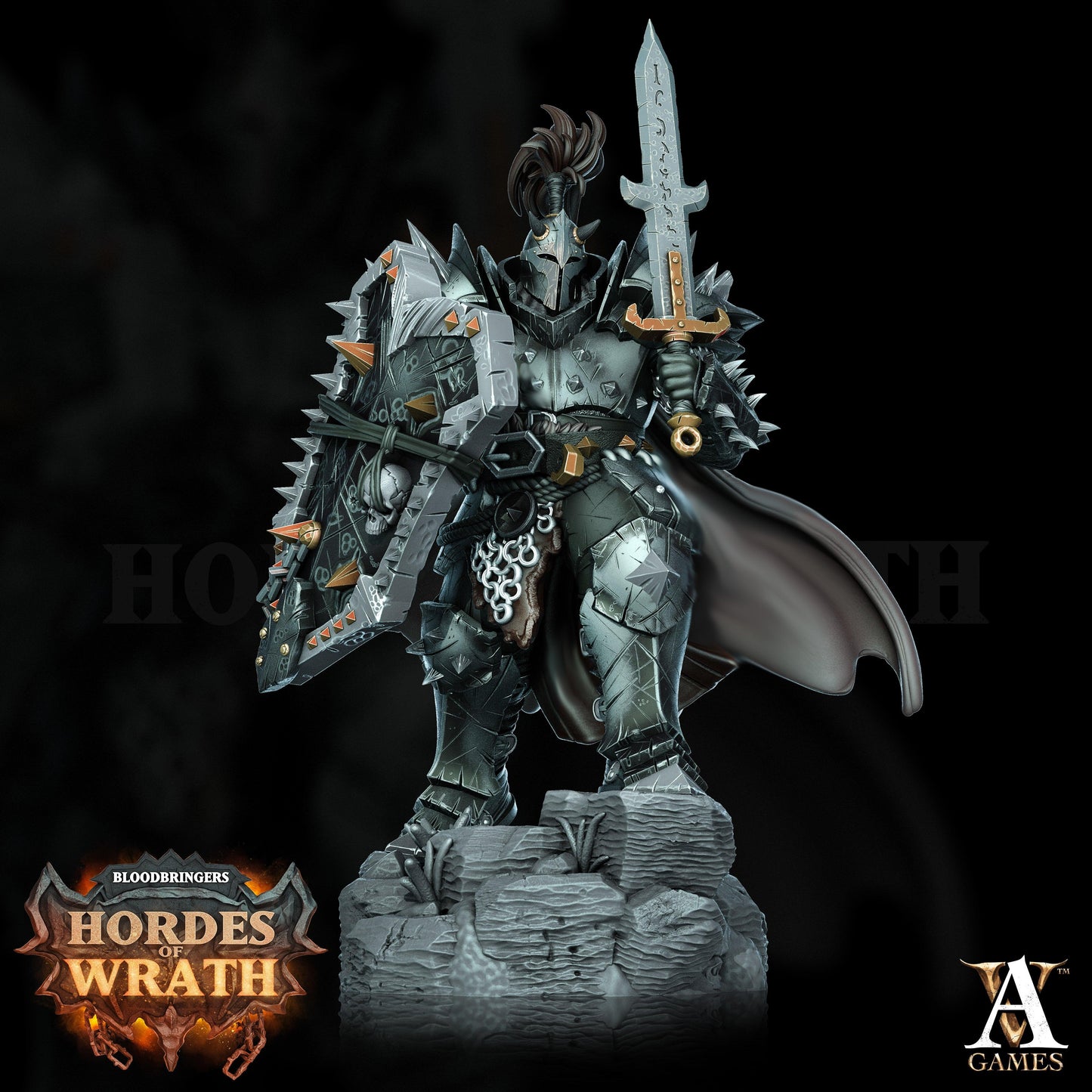 3D Printed Archvillain Games Bloodbringers - Hordes of Wrath Gorkal Wrathenites 28 32mm D&D - 3D Printing Boss 