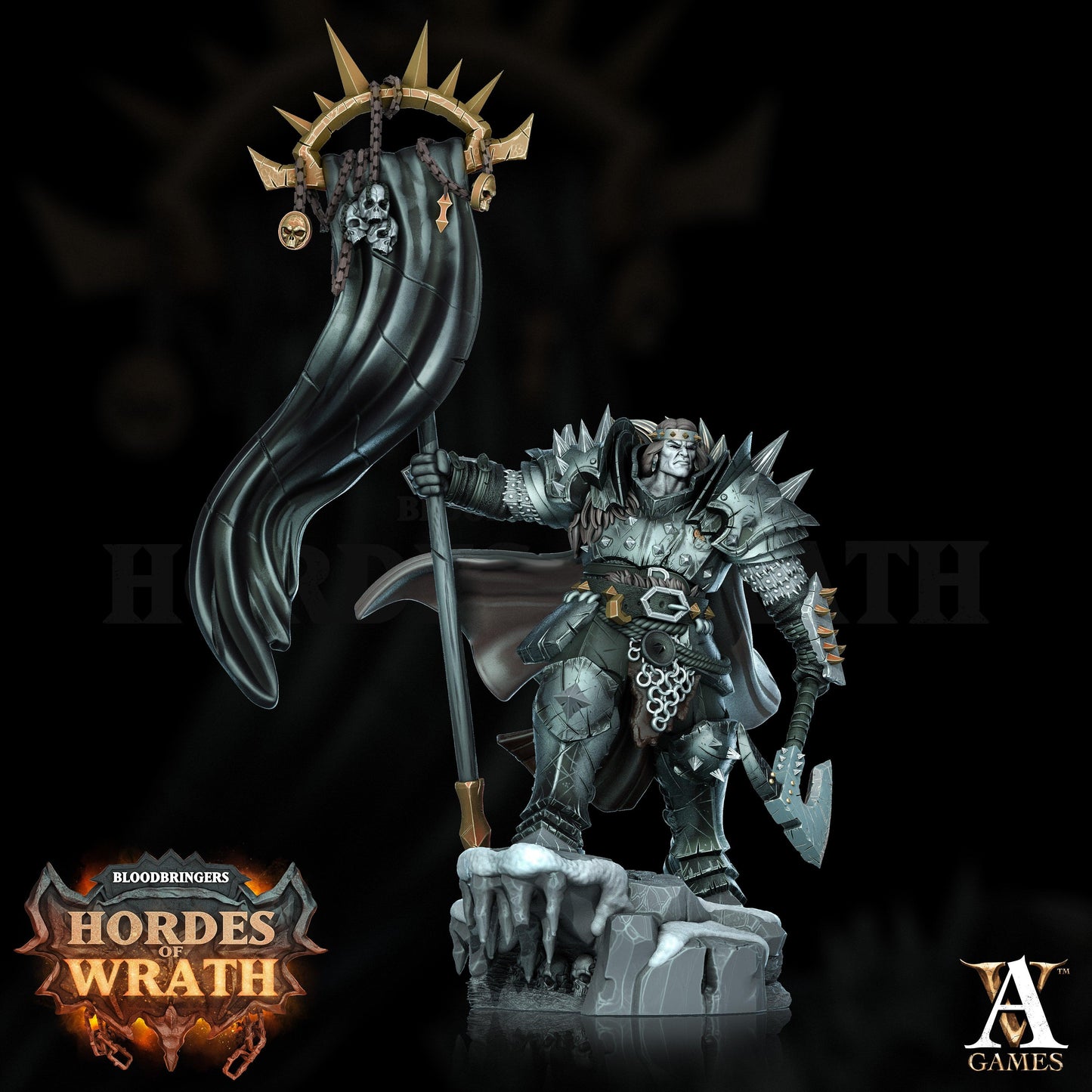 3D Printed Archvillain Games Bloodbringers - Hordes of Wrath Gorkal Wrathenites 28 32mm D&D - 3D Printing Boss 