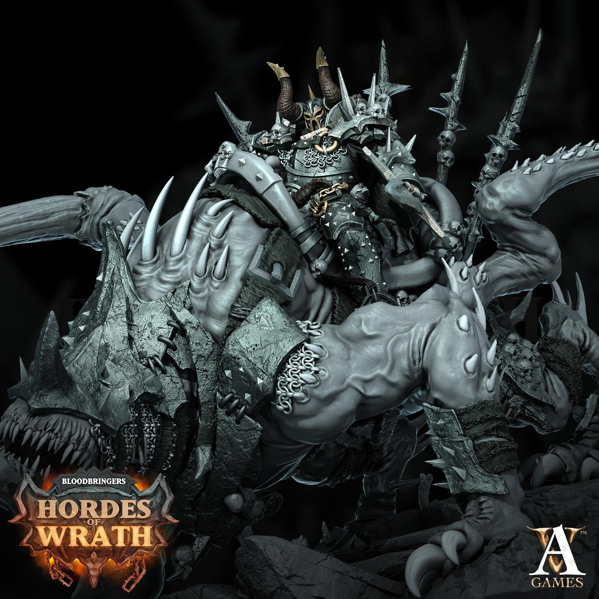 3D Printed Archvillain Games Bloodbringers - Hordes of Wrath Harbinger of Gorkal 28 32mm D&D - 3D Printing Boss 
