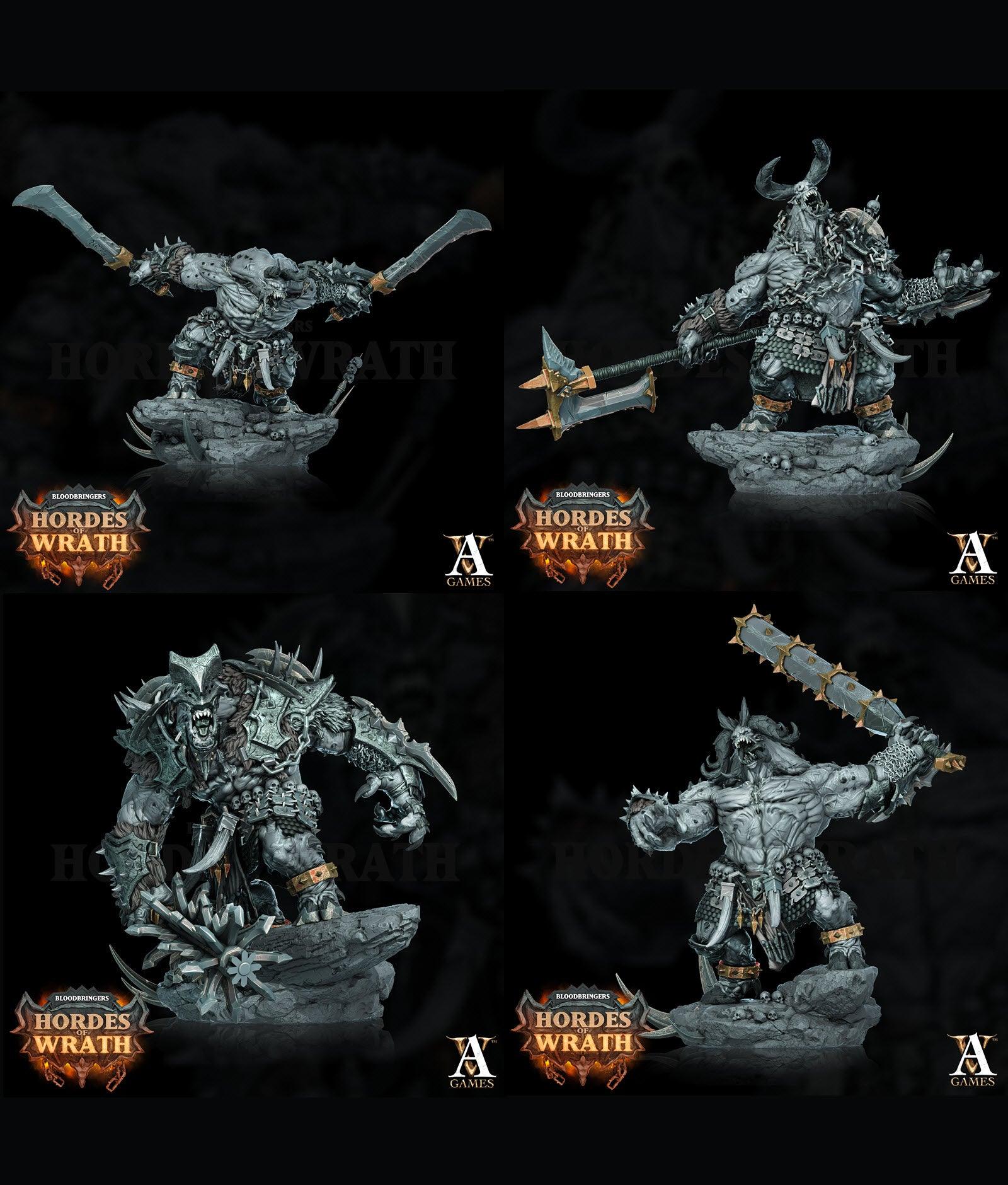 3D Printed Archvillain Games Bloodbringers - Hordes of Wrath Wrathogar 28 32mm D&D - 3D Printing Boss 