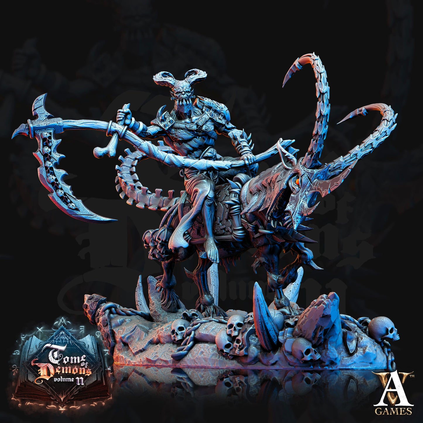 3D Printed Archvillain Games Bloodhorn Riders Tome of Demons Vol. II 28 32mm D&D - 3D Printing Boss 