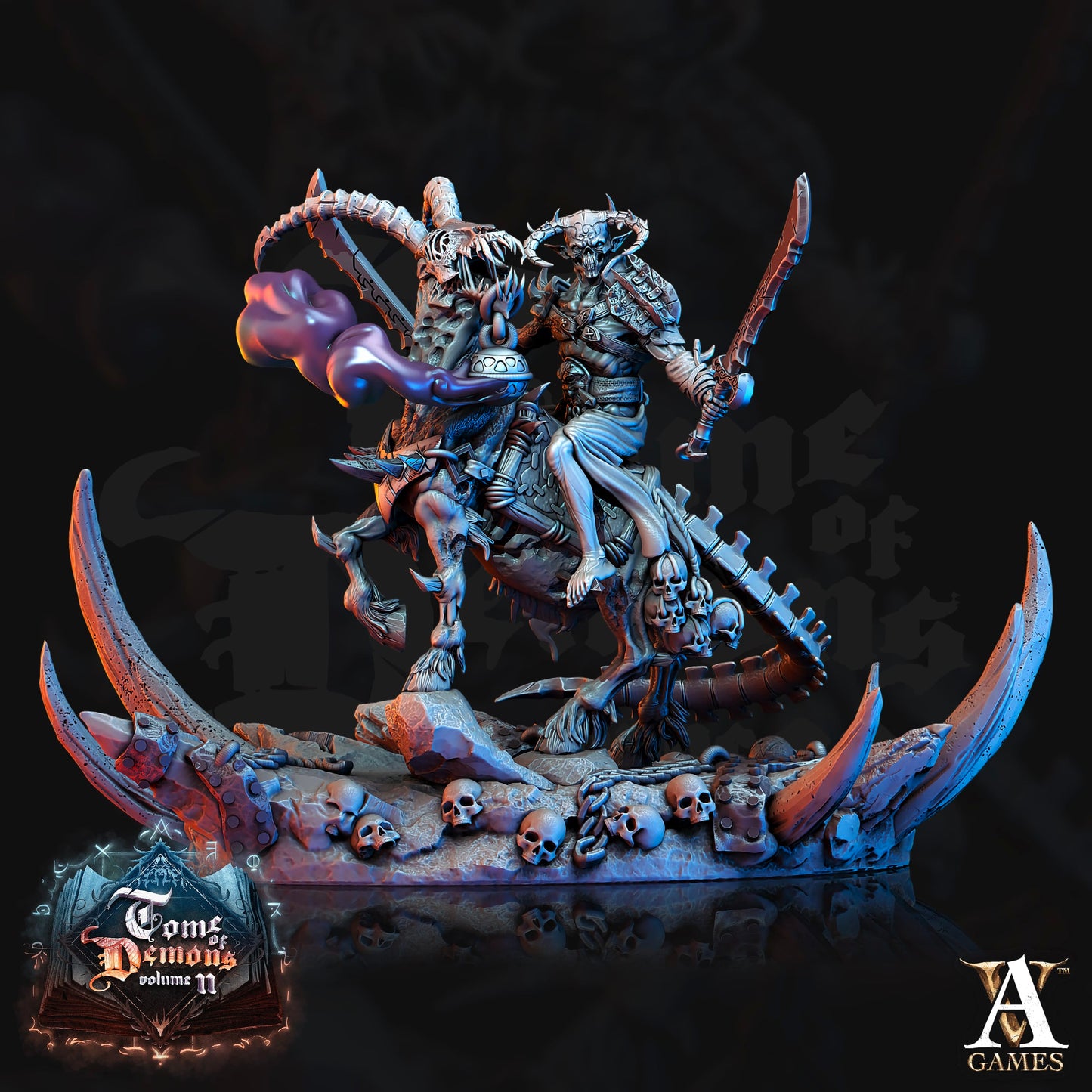 3D Printed Archvillain Games Bloodhorn Riders Tome of Demons Vol. II 28 32mm D&D - 3D Printing Boss 