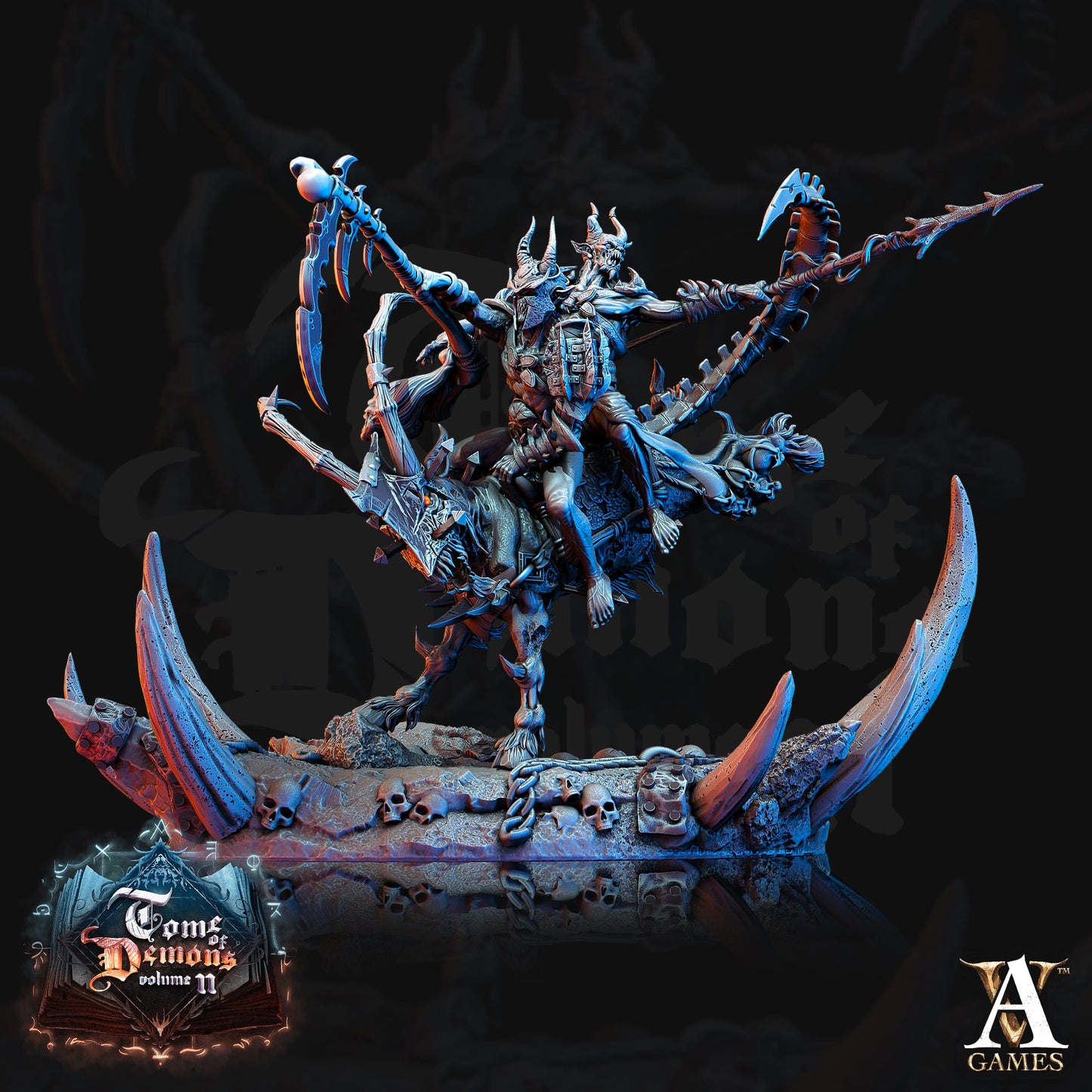 3D Printed Archvillain Games Bloodhorn Riders Tome of Demons Vol. II 28 32mm D&D - 3D Printing Boss 