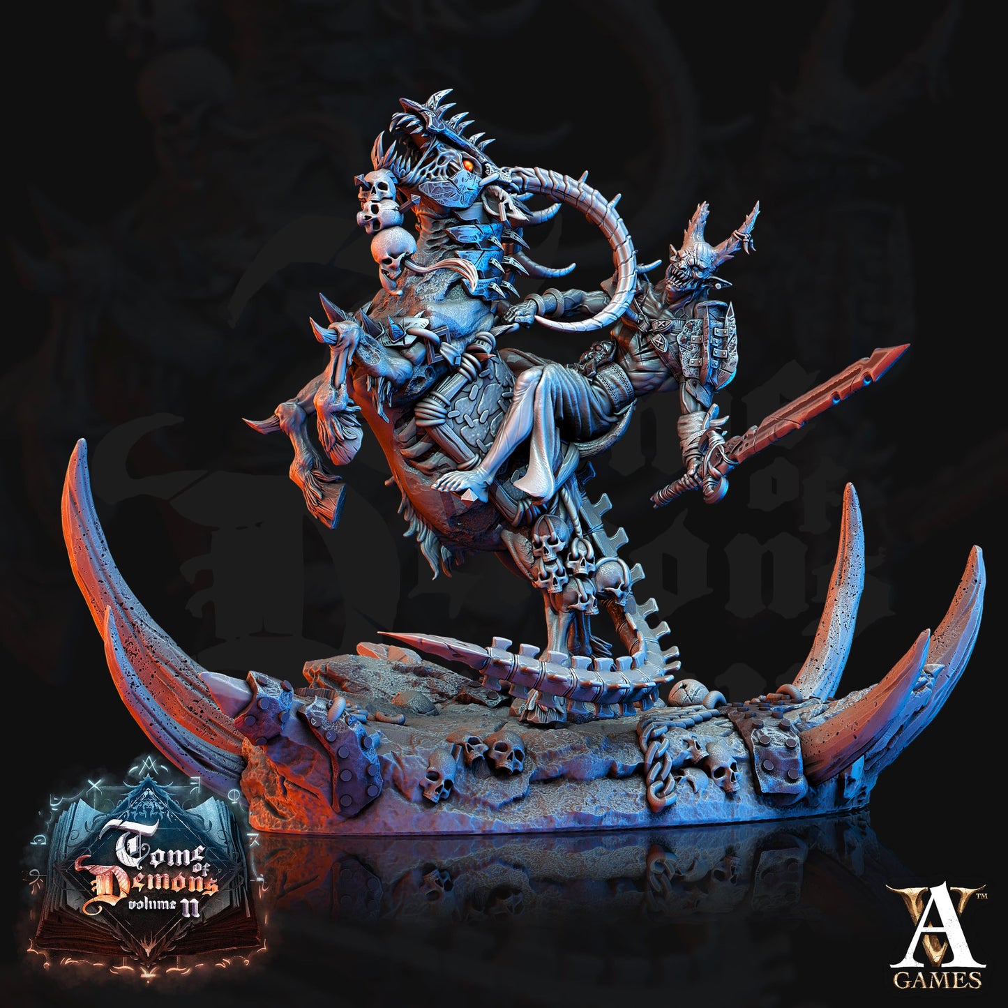 3D Printed Archvillain Games Bloodhorn Riders Tome of Demons Vol. II 28 32mm D&D - 3D Printing Boss 
