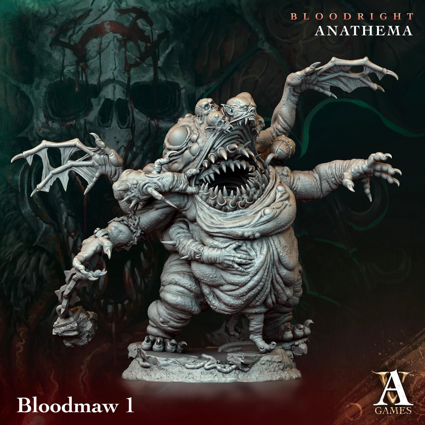 3D Printed Archvillain Games Bloodmaw Bloodright - Anathema 28 32mm D&D - 3D Printing Boss 