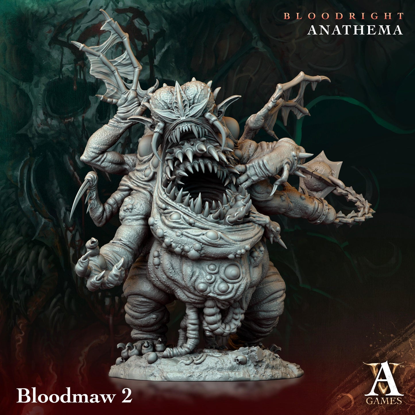 3D Printed Archvillain Games Bloodmaw Bloodright - Anathema 28 32mm D&D - 3D Printing Boss 