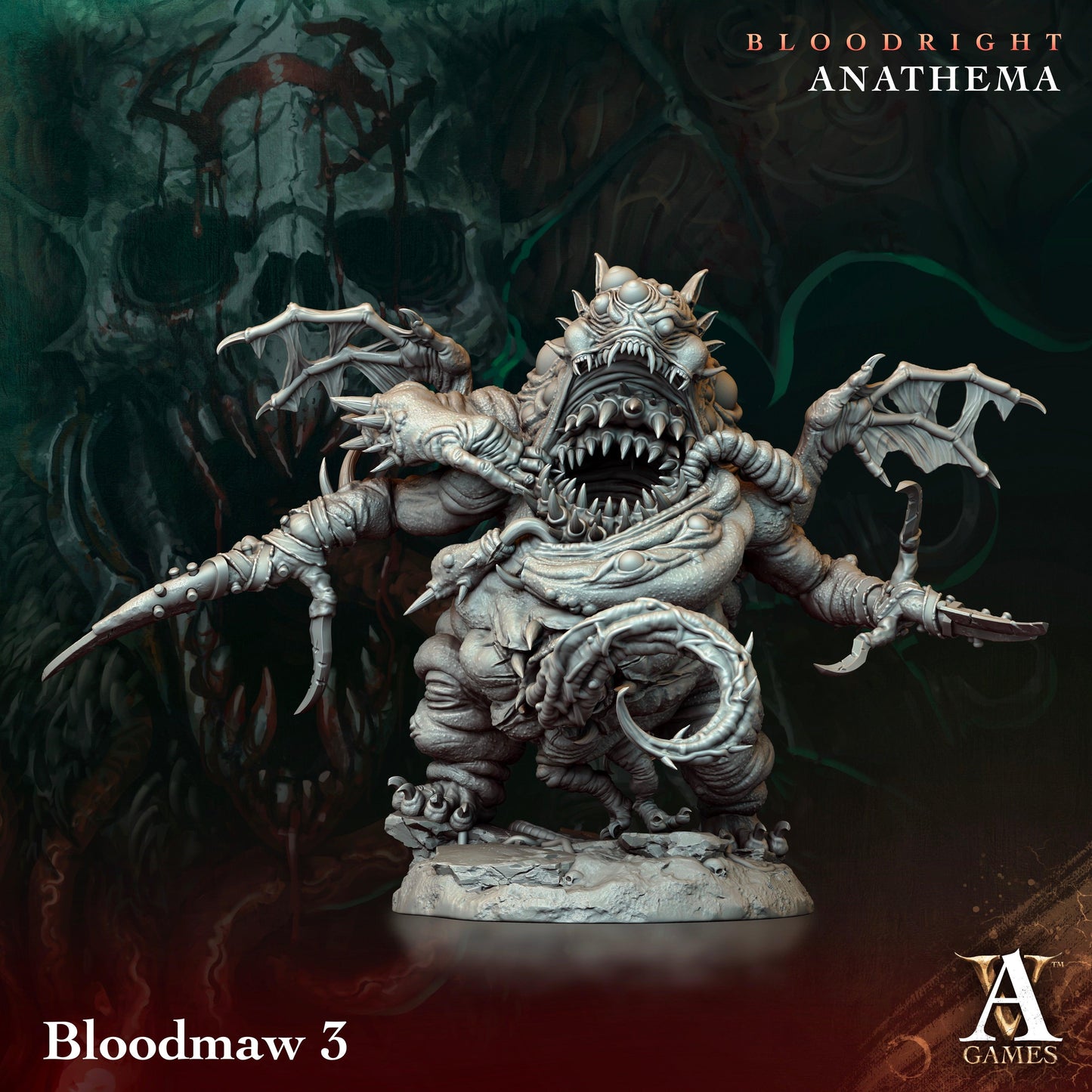 3D Printed Archvillain Games Bloodmaw Bloodright - Anathema 28 32mm D&D - 3D Printing Boss 