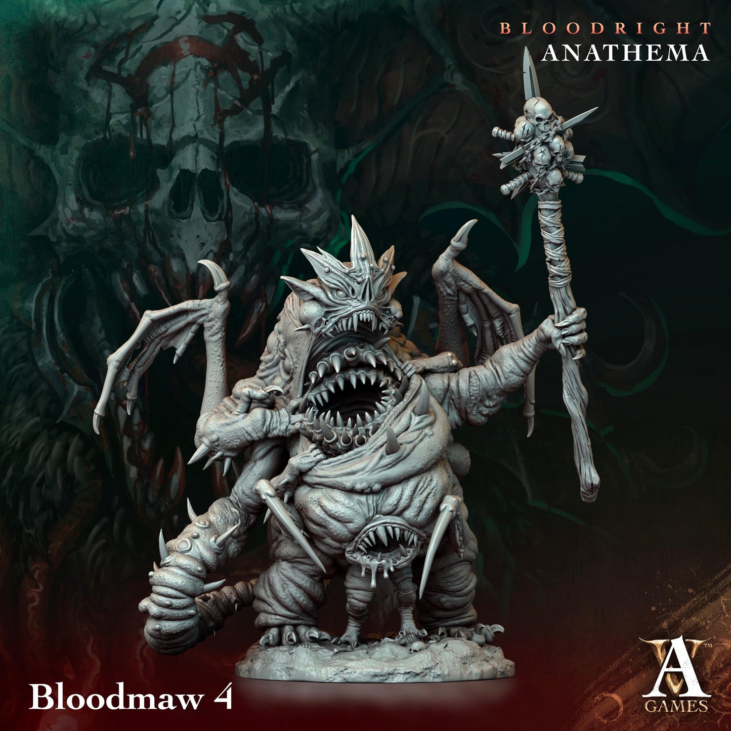 3D Printed Archvillain Games Bloodmaw Bloodright - Anathema 28 32mm D&D - 3D Printing Boss 