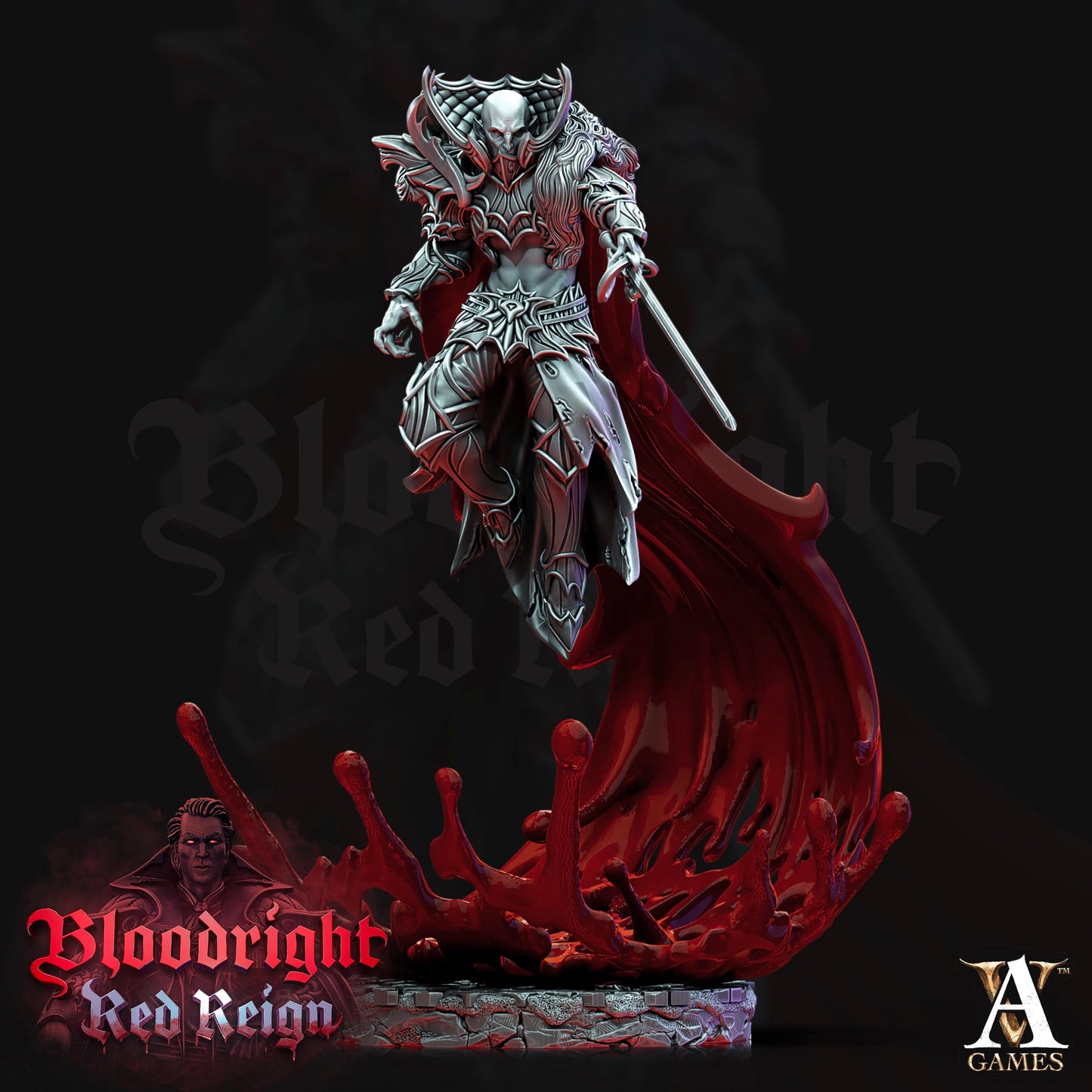 3D Printed Archvillain Games Bloodright Red Reign - Bloodcloaks 28mm 32mm D&D - 3D Printing Boss 