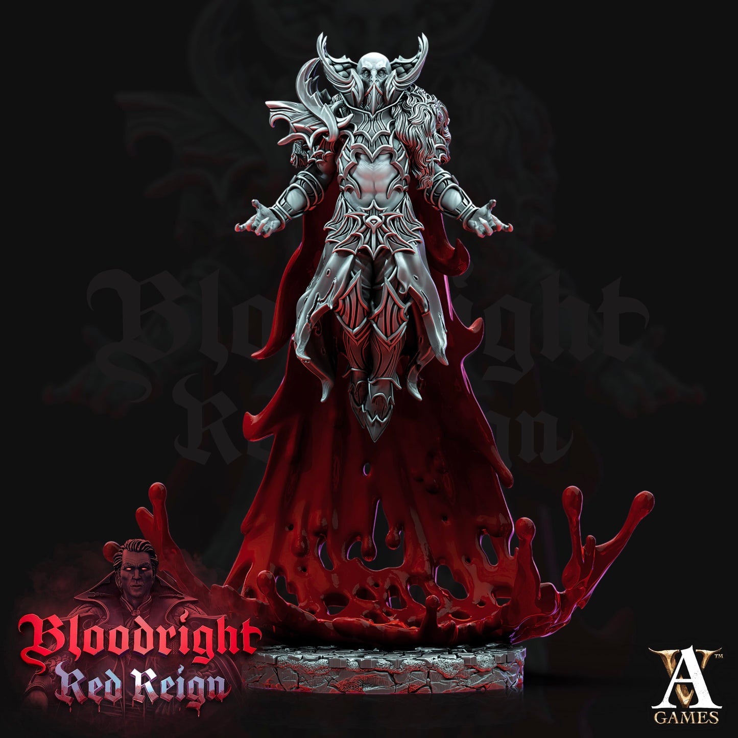 3D Printed Archvillain Games Bloodright Red Reign - Bloodcloaks 28mm 32mm D&D - 3D Printing Boss 